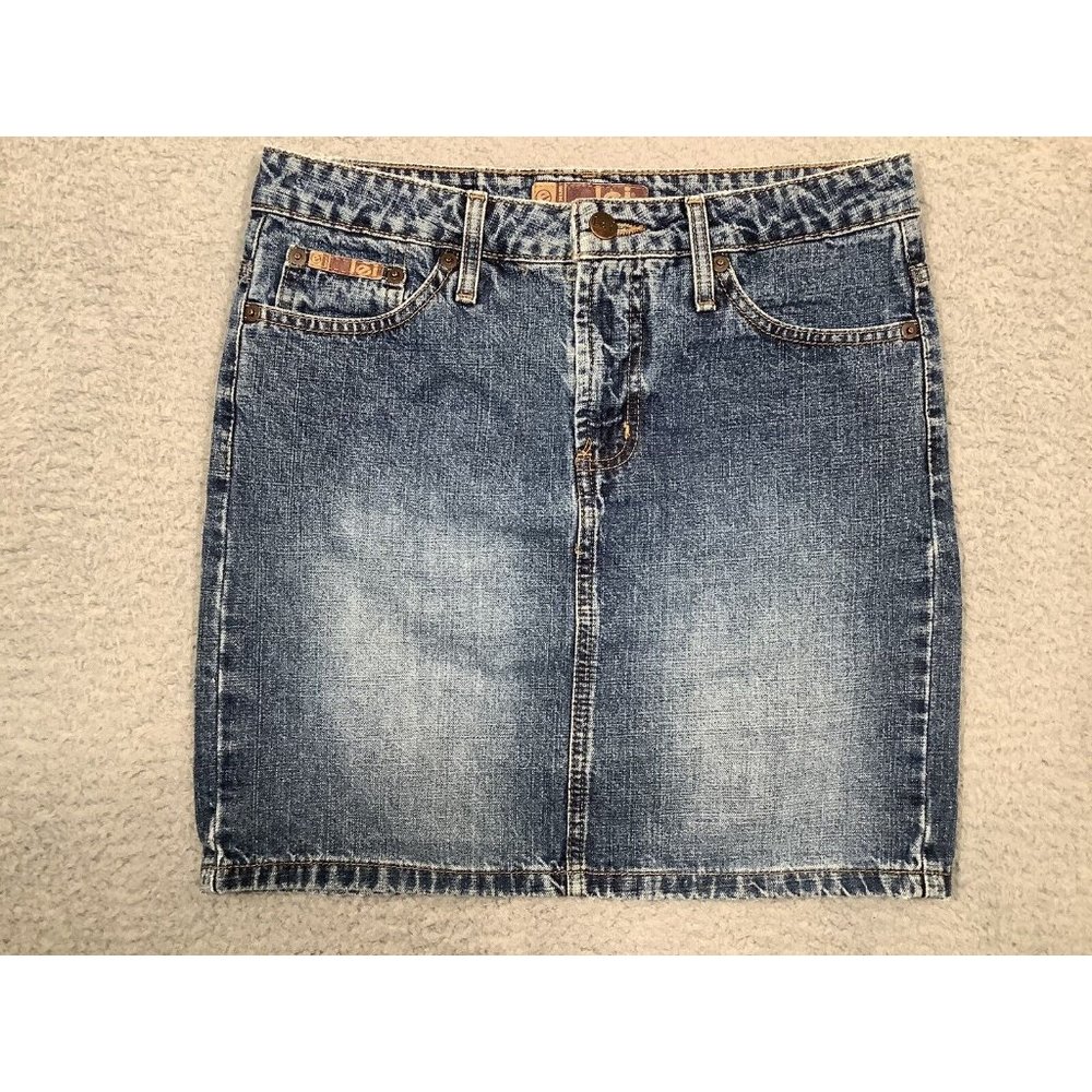 LEI Vintage Denim Jean Skirt Cotton Y2K Junior Size 3 - Picture 1 of 11